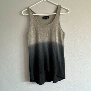 Claudia Nichole Cashmere Knit Sleeveless Hi-Low Sweater Racerback Ombre Medium